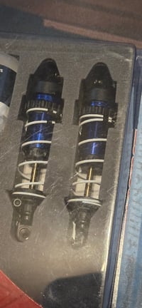 Image 3 of 1/10 Blue Aluminum Long GTR SHOCKS (2) - OPEN PACKAGE NEW part #7461