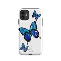 Image 1 of Tough Case for iPhone® "Blue Butterfly"