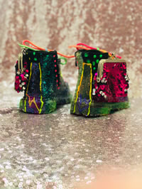 Image 4 of Glitter glam sequence  Mini Wallet winter boots 