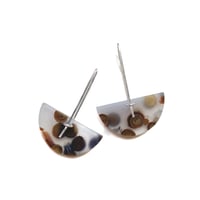 Image 2 of Polka Dot Agate Earrings No. 1