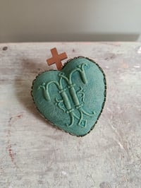 Coeur ex-voto entrelacs 