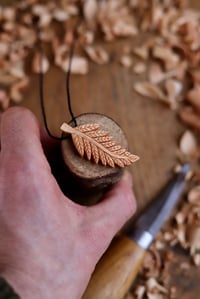 Image 6 of Fern Leaf- Pendant Necklace 