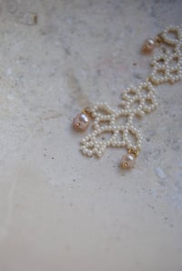 Image 2 of White Lace Earrings