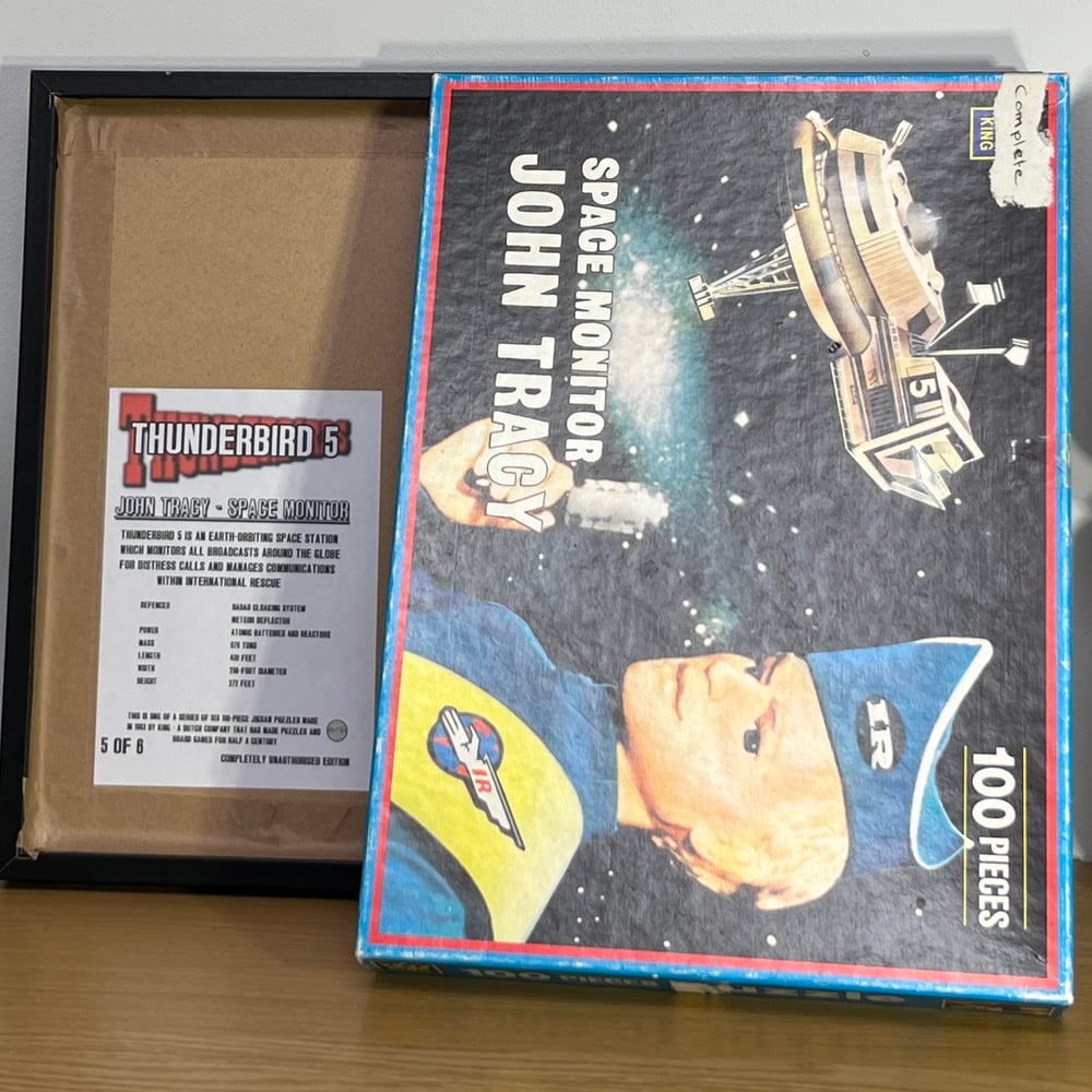 Thunderbirds - John Tracy and Thunderbird 5, 100-piece Jigsaw by King, 1993. 