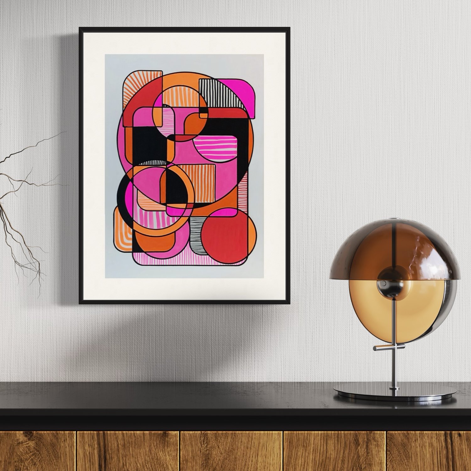 Image of 'Dusk' A3 Acrylic Painting on Cotton Paper