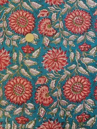 Image 3 of Namaste fabric fleurs rouges