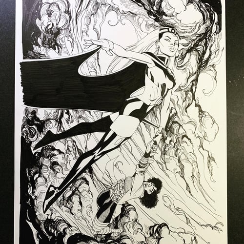Image of XMEN CHILDREN OF THE ATOM #05 original (variant) cover art