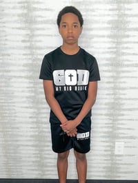 Image 2 of God My Big Homie Embroidered Short Set