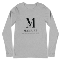 Image 2 of MamaFe's Black Logo "Faith of a Mustard Seed" Unisex Long Sleeve Tee