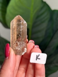 Image 12 of CHOOSE YOUR OWN NATURAL (UNPOLISHED) RUTILE IN QUARTZ POINT -BRAZIL-