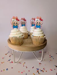 Image 4 of Tiernos Kitty Monsters Cupcake Toppers Sets de 12 y 24