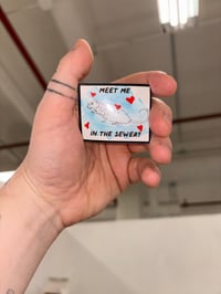 Image 2 of Small Romance Rat Sticker WHOLESALE (Pack of 12)