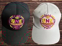 Image 1 of BNE WorldWide Hat 🌍 (pink and yellow)