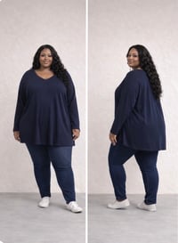 Image 2 of  New 30/32 Avenue Navy top #862*15