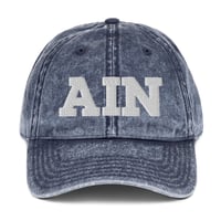 Image 3 of AIN Vintage Cotton Twill Cap
