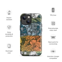 Image 16 of Art Nouveau Inspired Colorful Quartet Boho Hippie Floral Sketch Tough Case for iPhone®