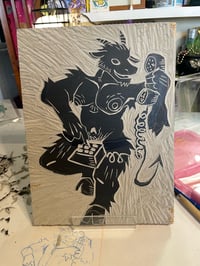 Image 3 of Satyr Linocut