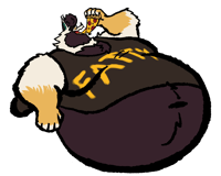 Image 2 of Pizza Glutton Archie Sticker