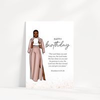 Image 1 of Numbers 6:24 Women’s Birthday Card