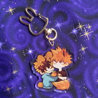 Image 2 of Bunny Deku x Wolf Bakugo Acrylic Keychain