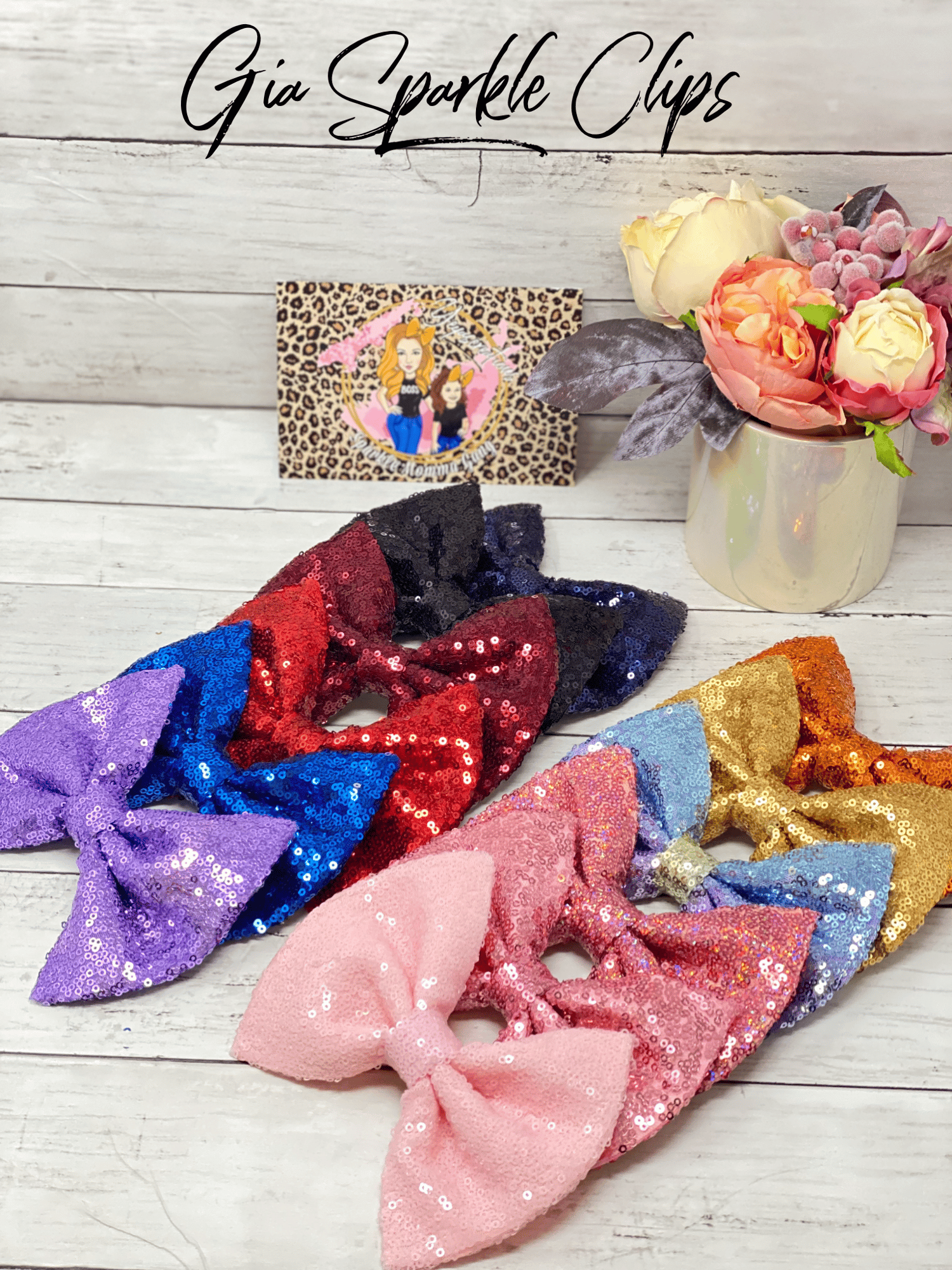 Image of Gia Sparkle bows Jumbo 