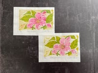 Image 2 of Apple Blossom - Woodcut Print