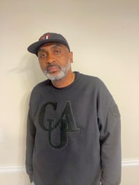 Image 2 of Clark Atlanta University CAU Patch Sweatshirt (BLACK/BLACK)