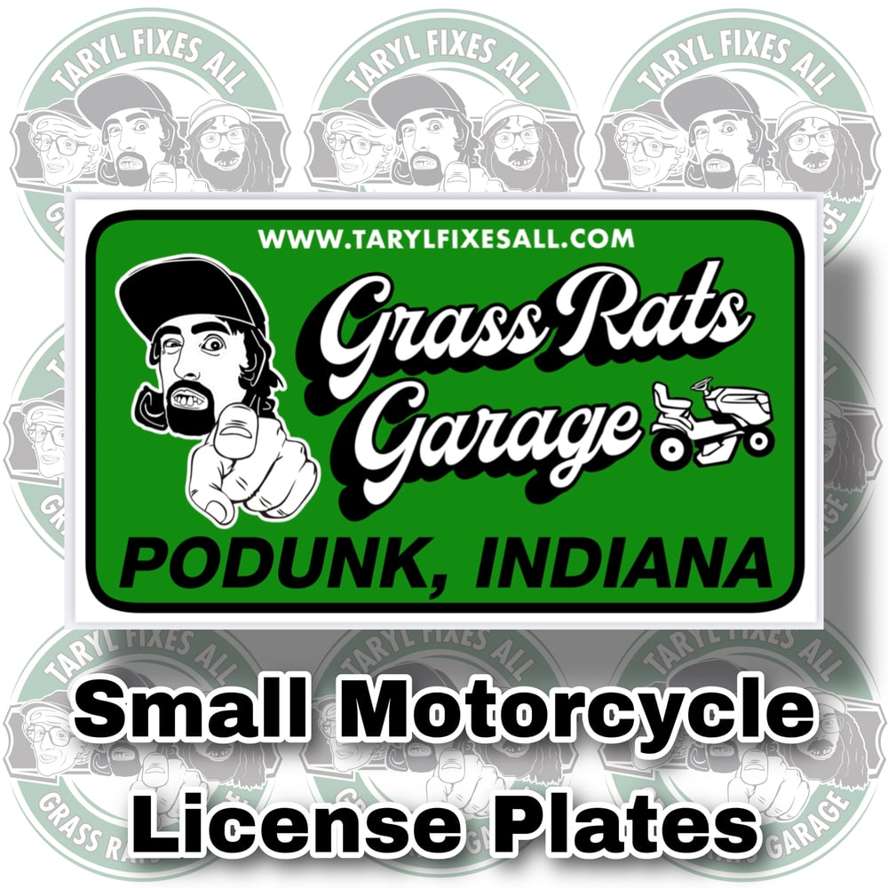 Small Motorcycle License Plate! EMBOSSED Metal! (Made In The USA) 