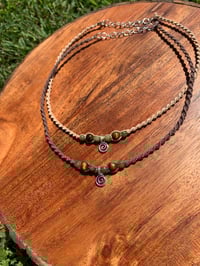 Image 1 of Spiral beaded choker