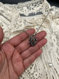 Image 3 of Magnifique collier en argent massif avec grenat, début 1900