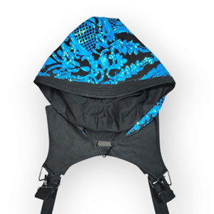 Image of New Blue Sequin Ninja Hood