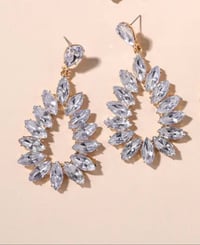 Image 2 of Marquis Chandelier Earrings 