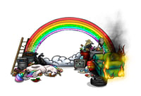 Garbage Rainbow 19X13 inch print