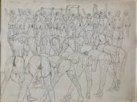 Image 2 of Charles Reynolds, Untitled 01, 60s pencil drawing on illustration board, 76,5 x 102 cm