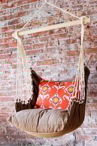 Image of Hammock Swing Chair - Orange Ikat