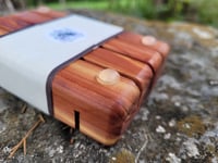 Image 2 of Handcrafted Cedarwood Soap Dish with Rubber Bumpers