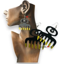 Duafe Adrinkra Comb earrings