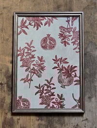 Image 2 of Granatum • Linocut hemp print