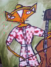 Image 7 of Fox Playing Stand Up Bass 
