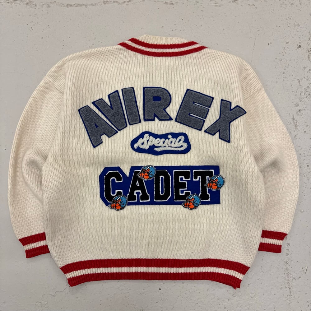 Image of 1990s Avirex Cadet Wool Sweater, Size Medium