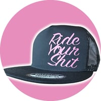 Image 2 of RYS HOT PINK ON BLACK TRUCKER