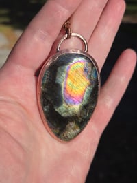 Image 2 of Electroformed labradorite necklace 03