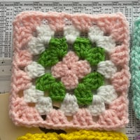 Image 2 of Crocheted Granny Square Coaster
