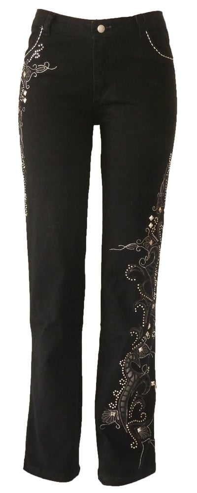 Black Richelieu Timeless Jeans 7S1046P