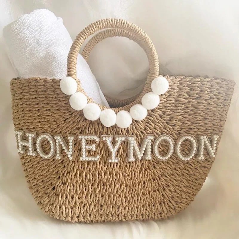 Image of ‘Honeymoon’ Straw Bag