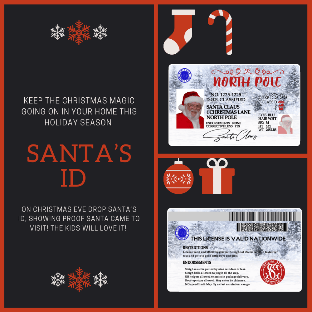 Image of Santa’s ID 