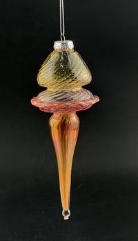 Gold and silver fume ornaments 