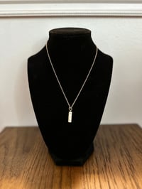 Image 1 of Gold Pendant Bar Necklace 