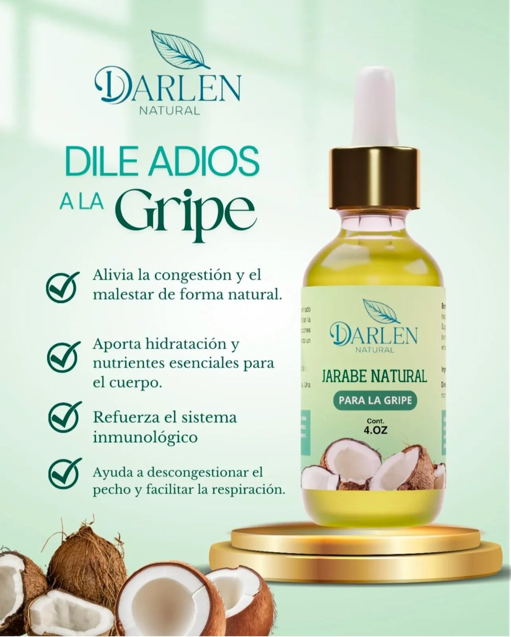 Image of Jarabe natural para la gripe/natural syrup for flu