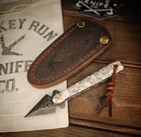 Image 1 of BROKEN ARROW • white with gold web